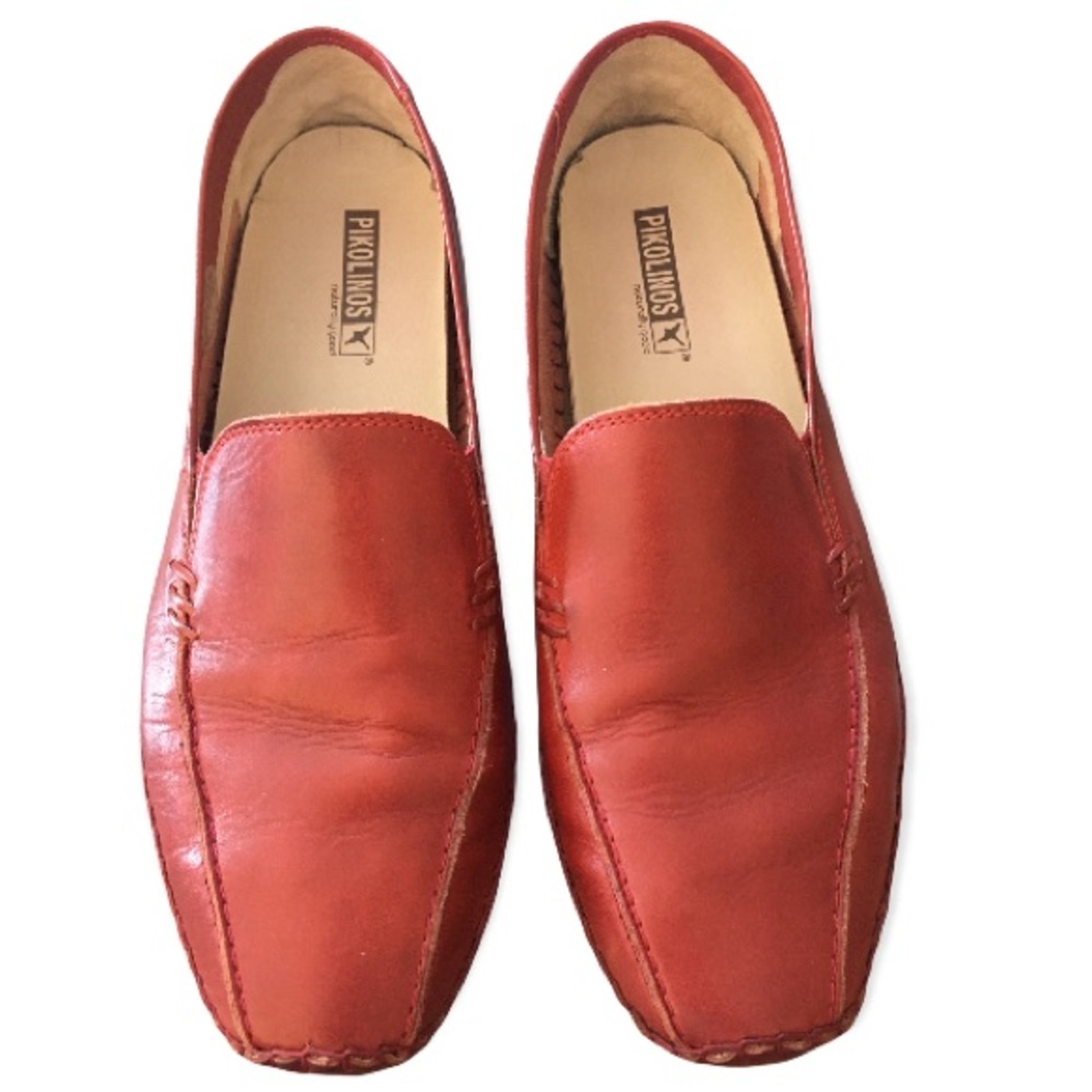 Pikolinos Red Leather driving shoes 10